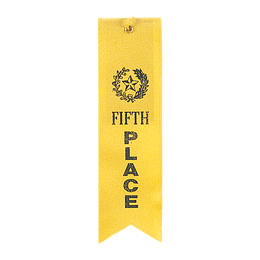 5TH PLACE YLW CARDED RIBN