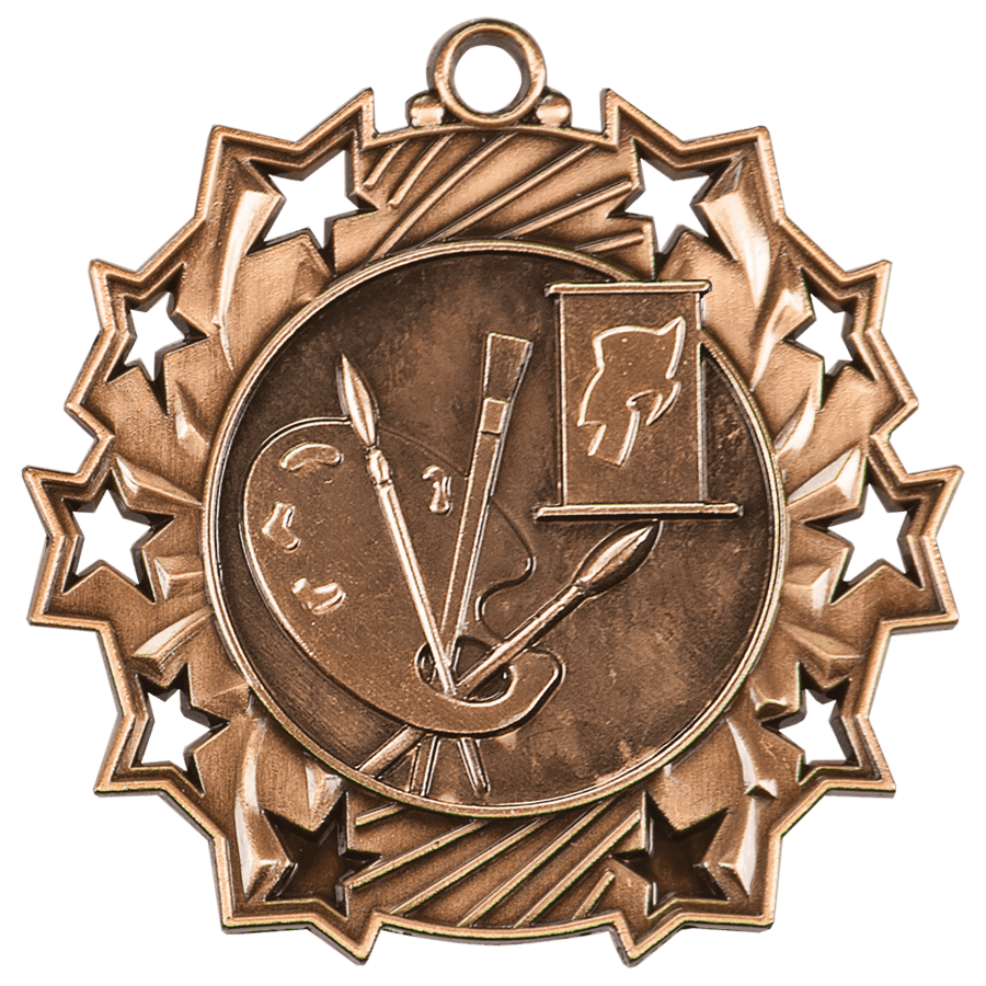 BRZ ART TEN STAR MEDAL