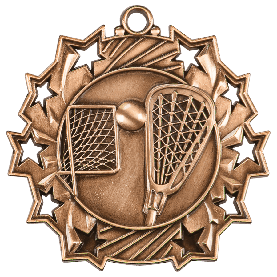 BRZ LACRSS TEN STAR MEDAL