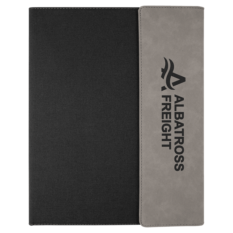 9.5X12″GRY W/BLK PRTFOLIO