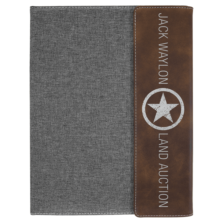 9.5X12″ RUSTIC/SLV W/GRAY