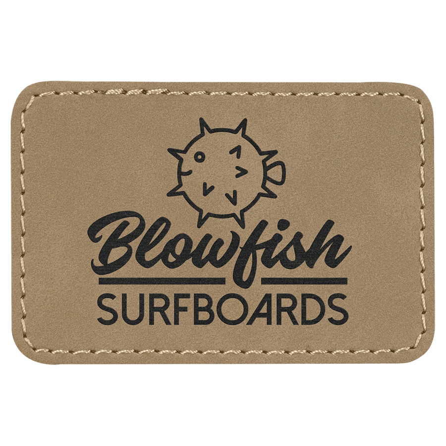 3X2 REC LIGHT BROWN PATCH