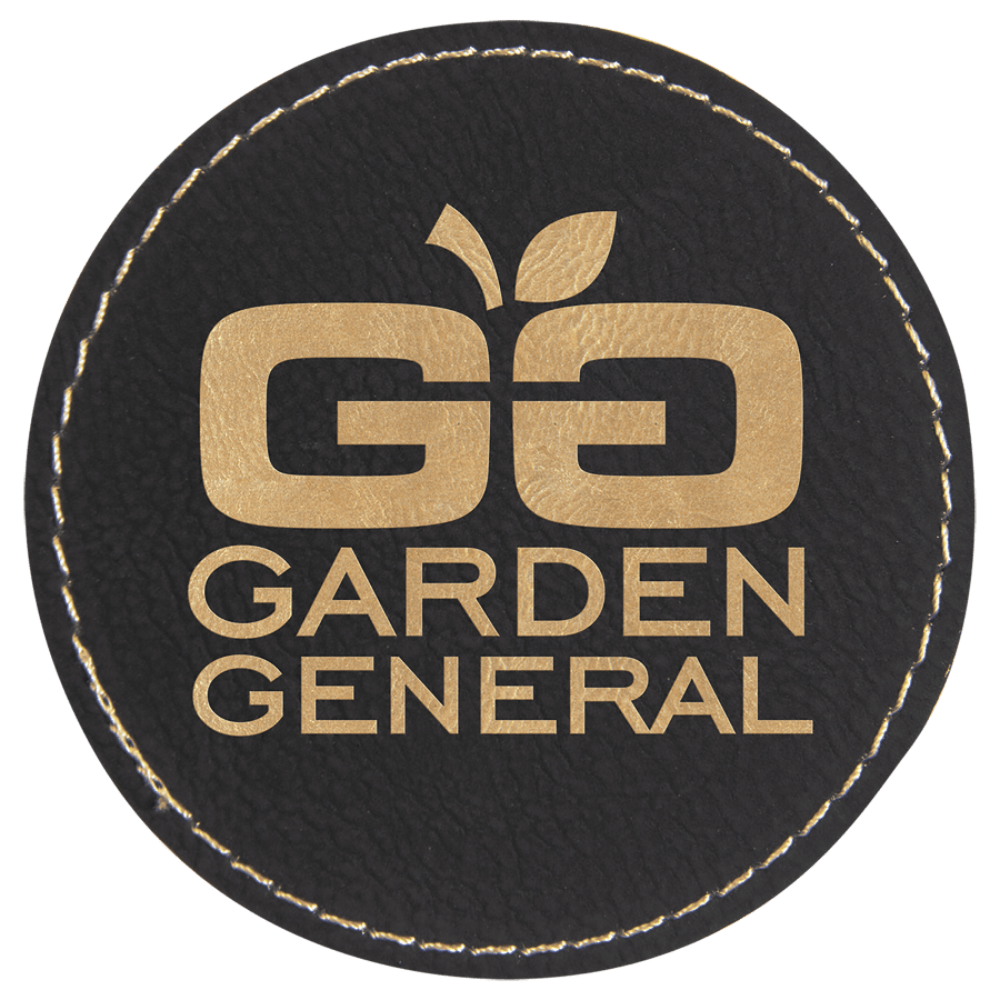 3″ ROUND BLK/GLD PATCH