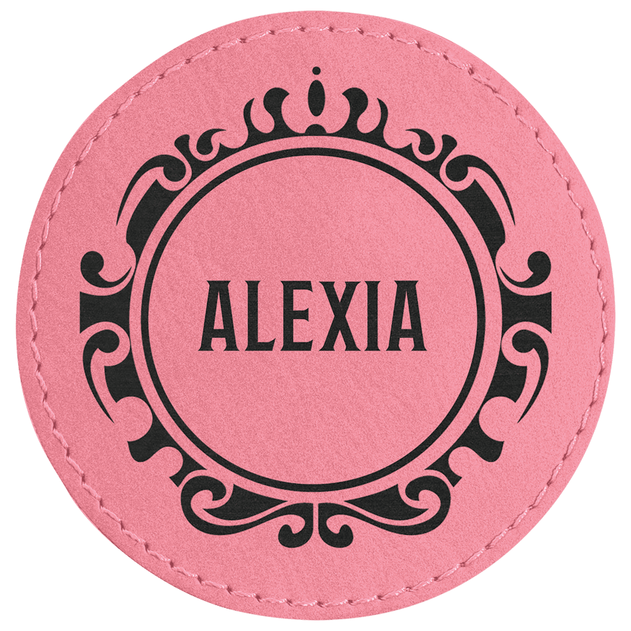 3″ ROUND PINK PATCH