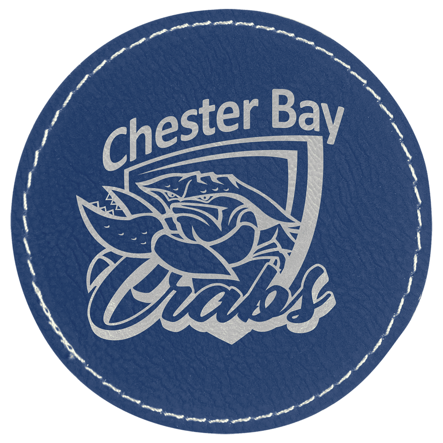 3″ ROUND BLU/SLV PATCH