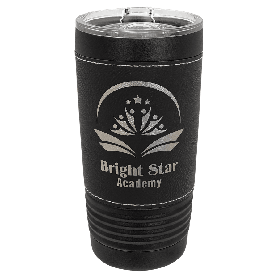 20 OZ BLK,LEATHER-BLK/SLV