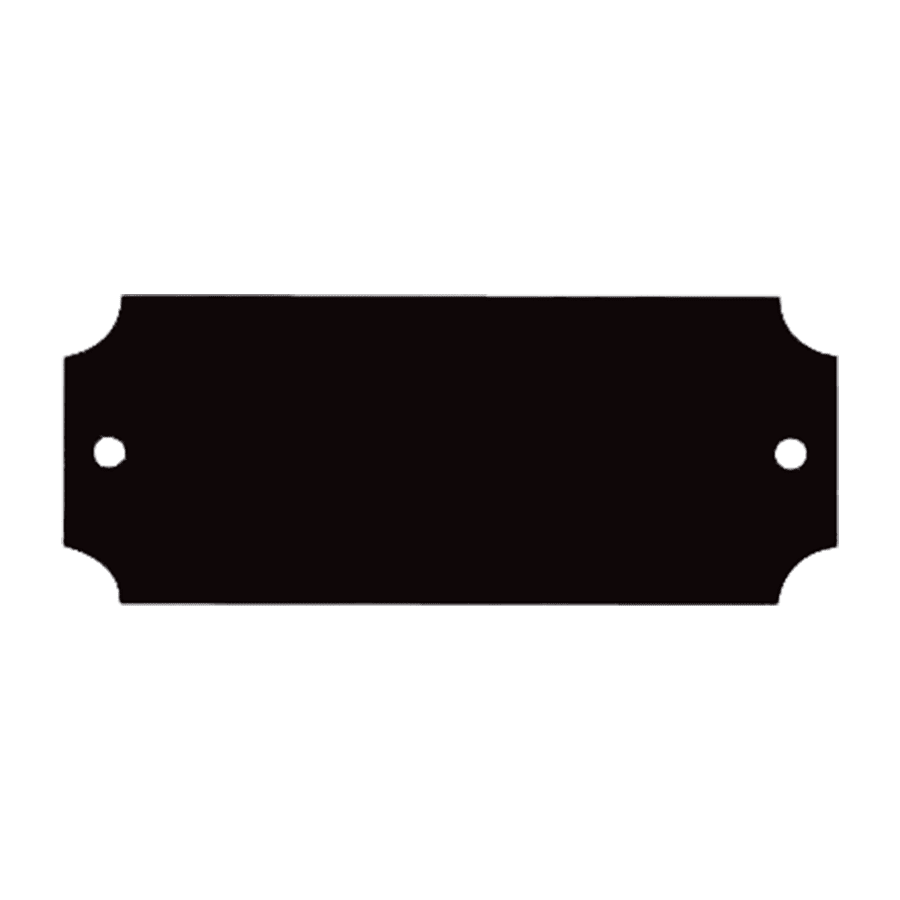 2.5X1 LASER BLACK BRASS
