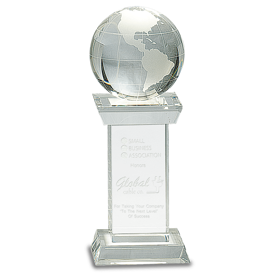 8″ CRY GLOBE ON TOWER