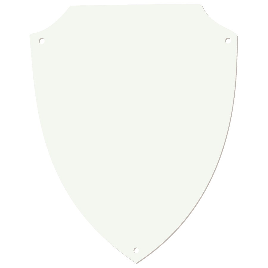 6X7-5/8 WHT DYNASB SHEILD