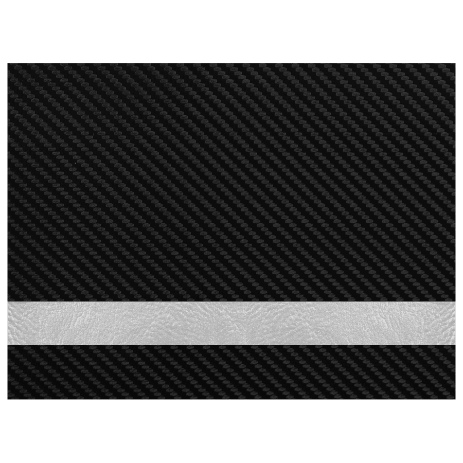 12X18BLK CARBON FIBER/SLV