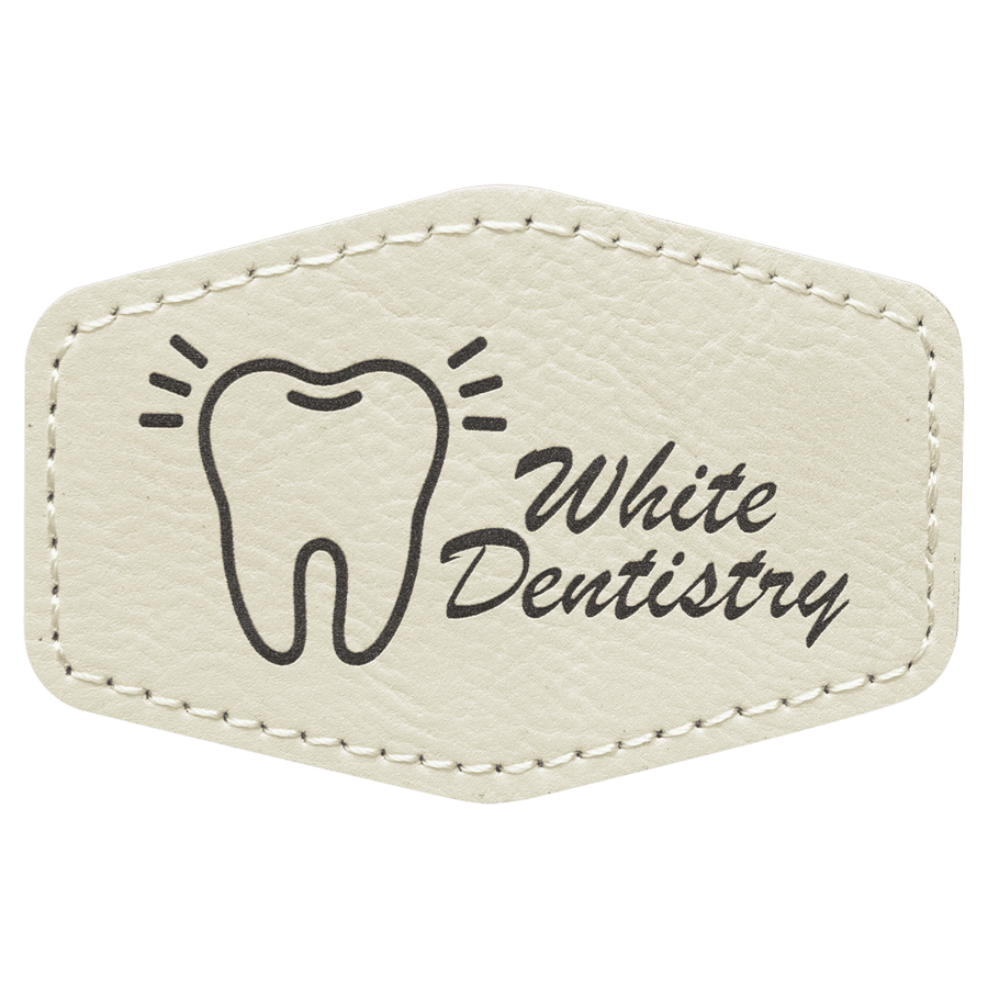 3X2 HEX WHT/BLK PATCH