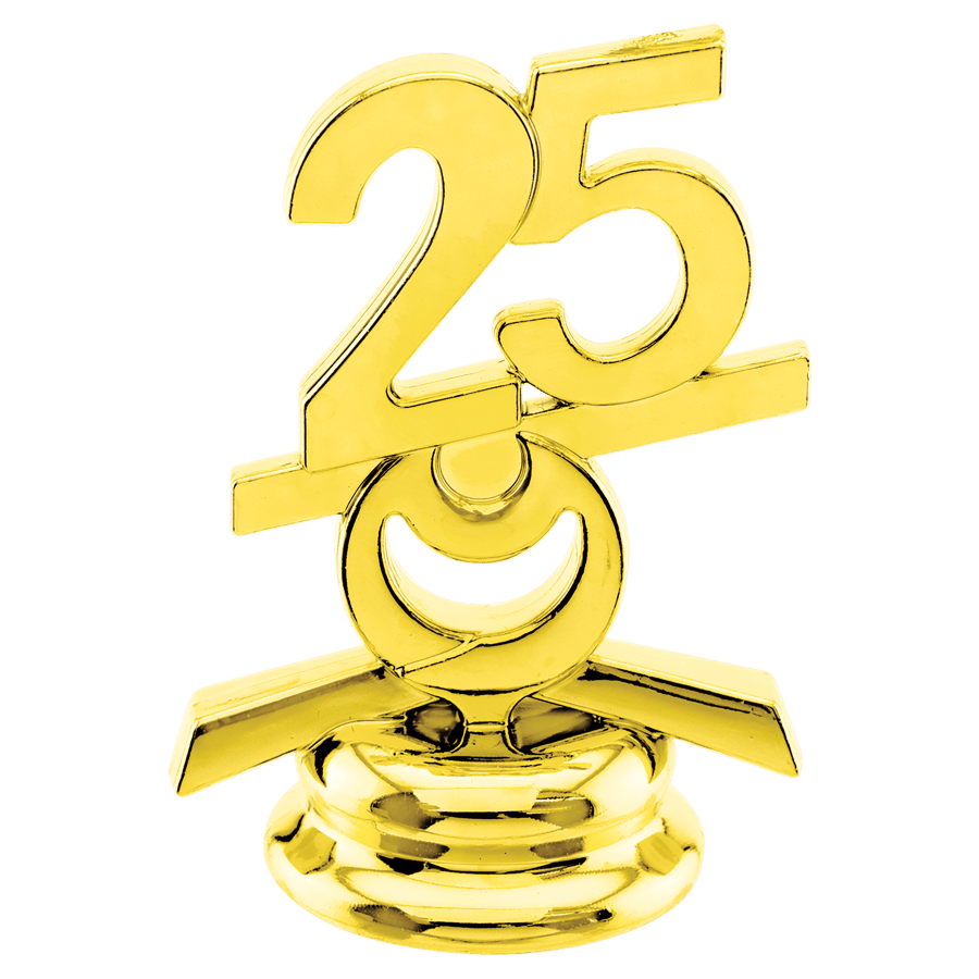 GLD 2.5″ CIRCLE”25″YRDATE