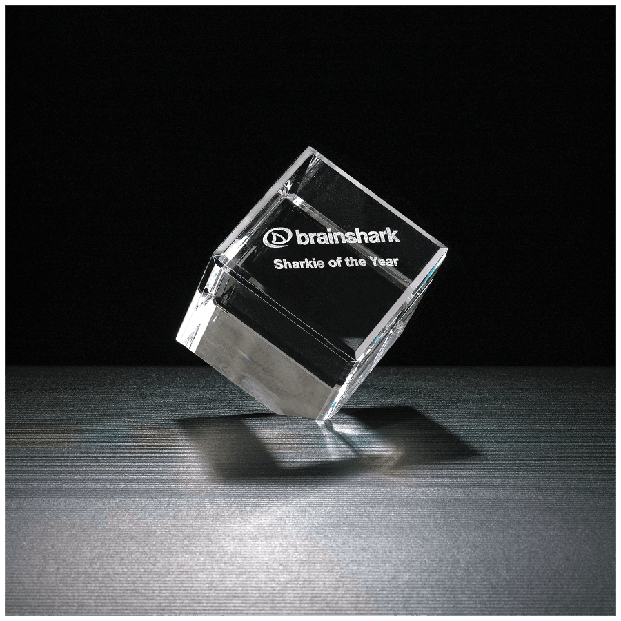 3″ BLANK CRYSTAL CUBE