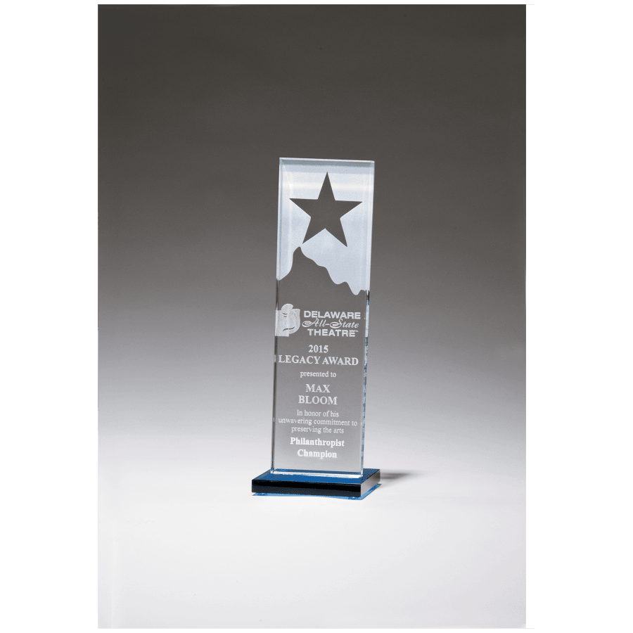 3.125X9.25ETCH STAR/MOUNT