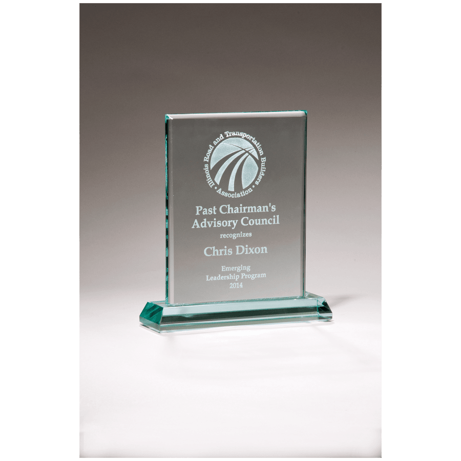 6X7 REC JADE GLASS AWARD
