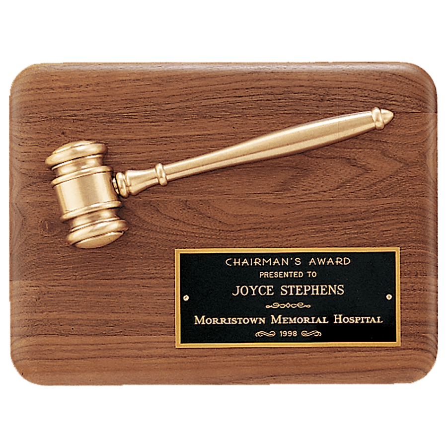 9X12 AMRCN WALNUT PLAQUE
