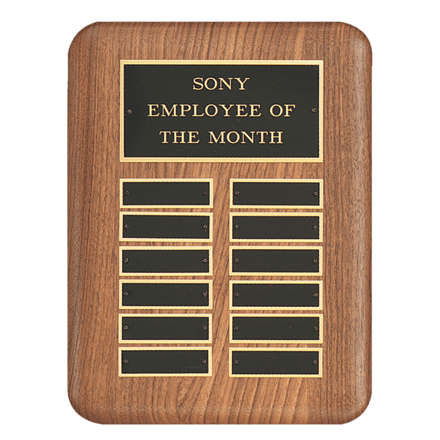 24 PLT WALNUT PERP PLAQUE