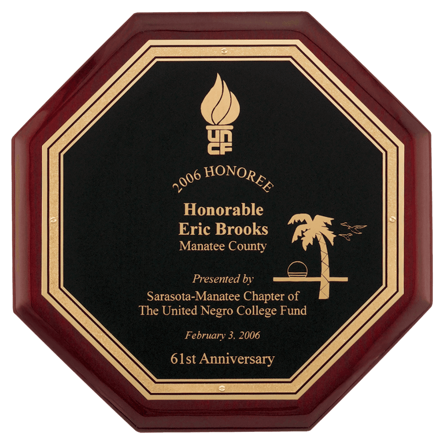 10X10 RSWD OCTAGON PLAQUE