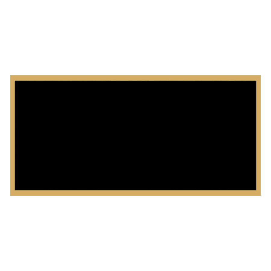 1.25X2.5 BLK BRASS PLATE