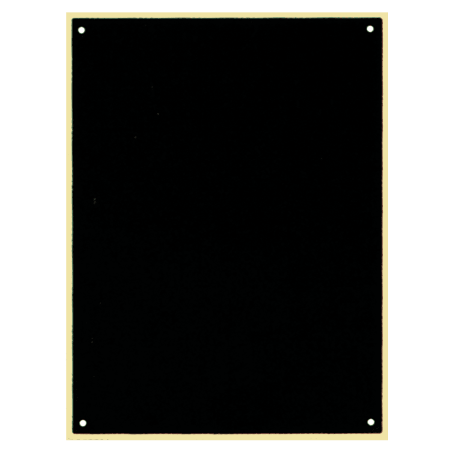 4X9 BLACK BRASS PLATE