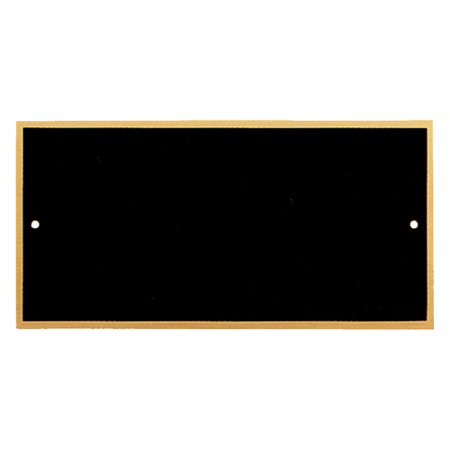 2.5X8 BLK BRASS PLATE