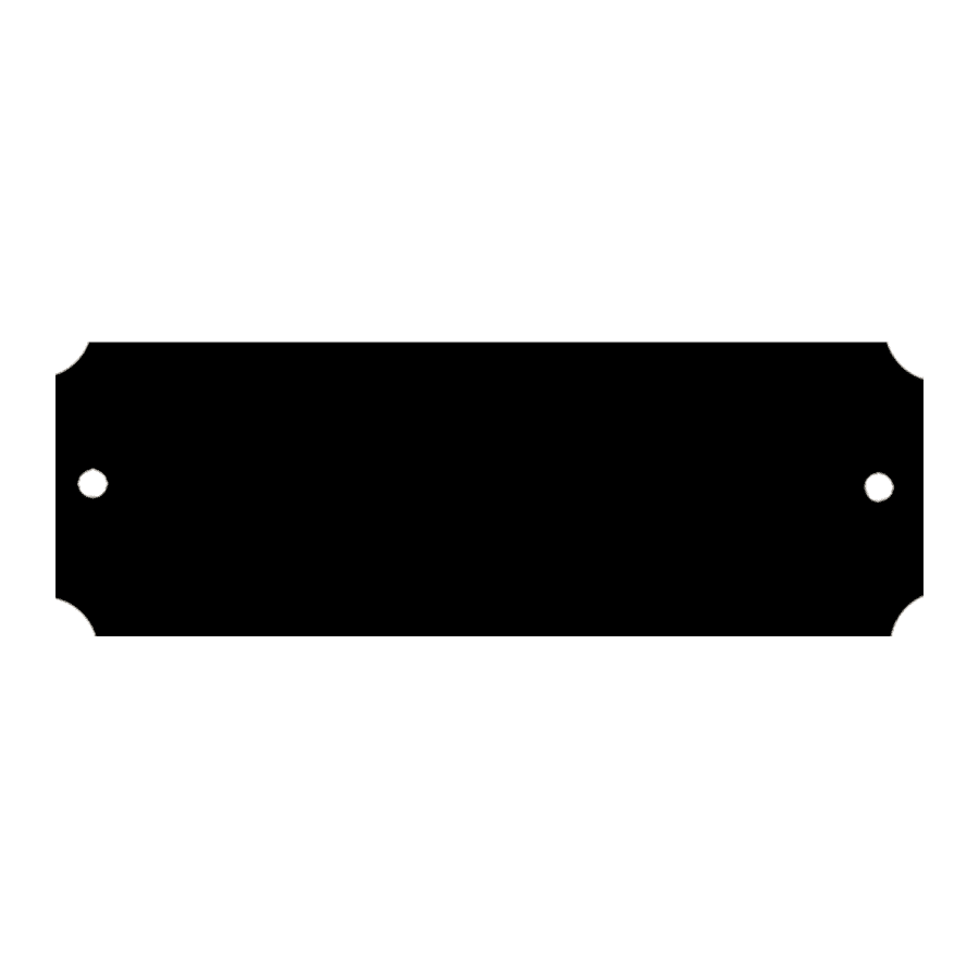 1.25X2.5 BLK BRASS PLATE