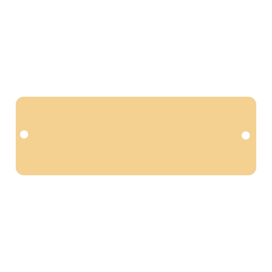 1X3″ BRUSH BRASS PLATE