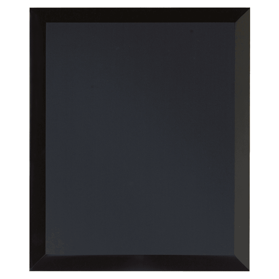 7X9 BLK MIRROR GLASS PLAQ