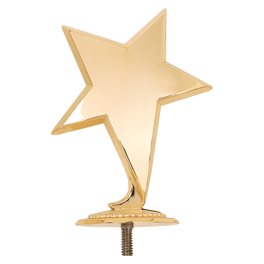 4.5″GLD STAR W/BASE CSTNG