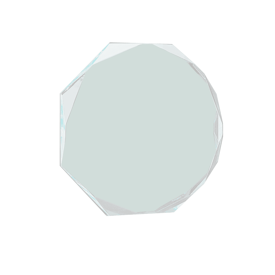 8X8″ OCTAGON JADE ACRYLIC