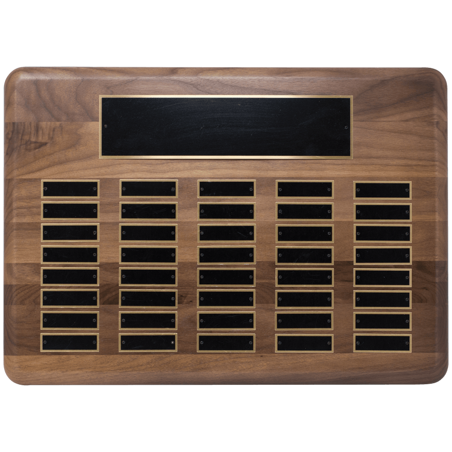 40 PLT WALNUT PERP PLAQUE