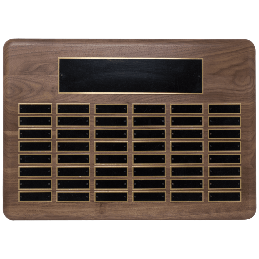 48 PLT WALNUT PERP PLAQUE