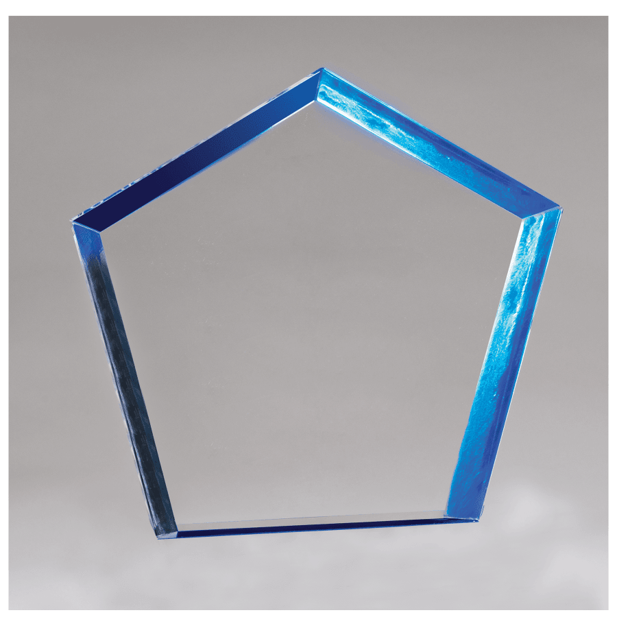 7X8 CLR W/BLU ACCNT ACRY