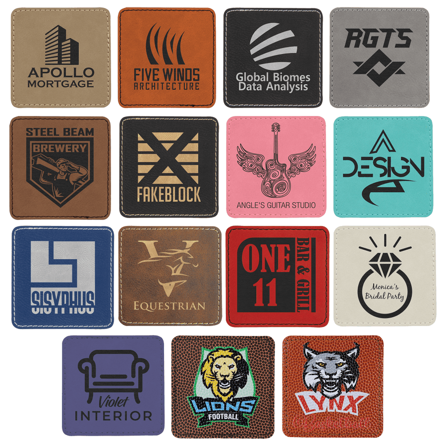 3X3 SQR LSR LTHR PATCH ST