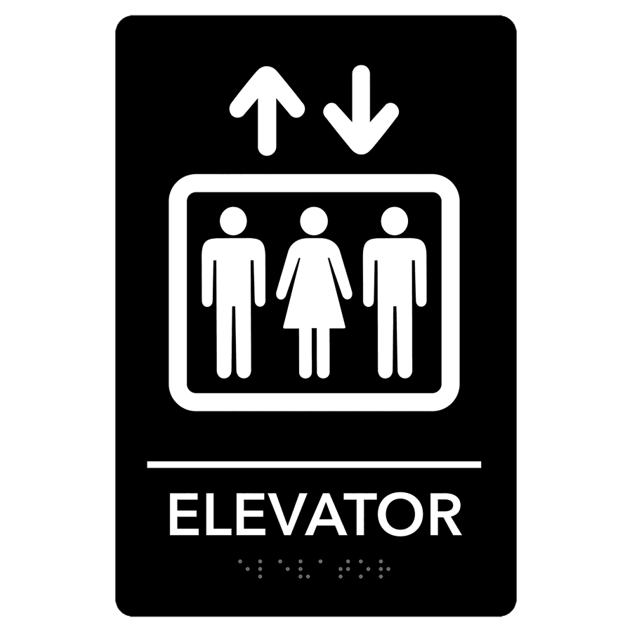 6X9 BLK/WHT ELEVATOR