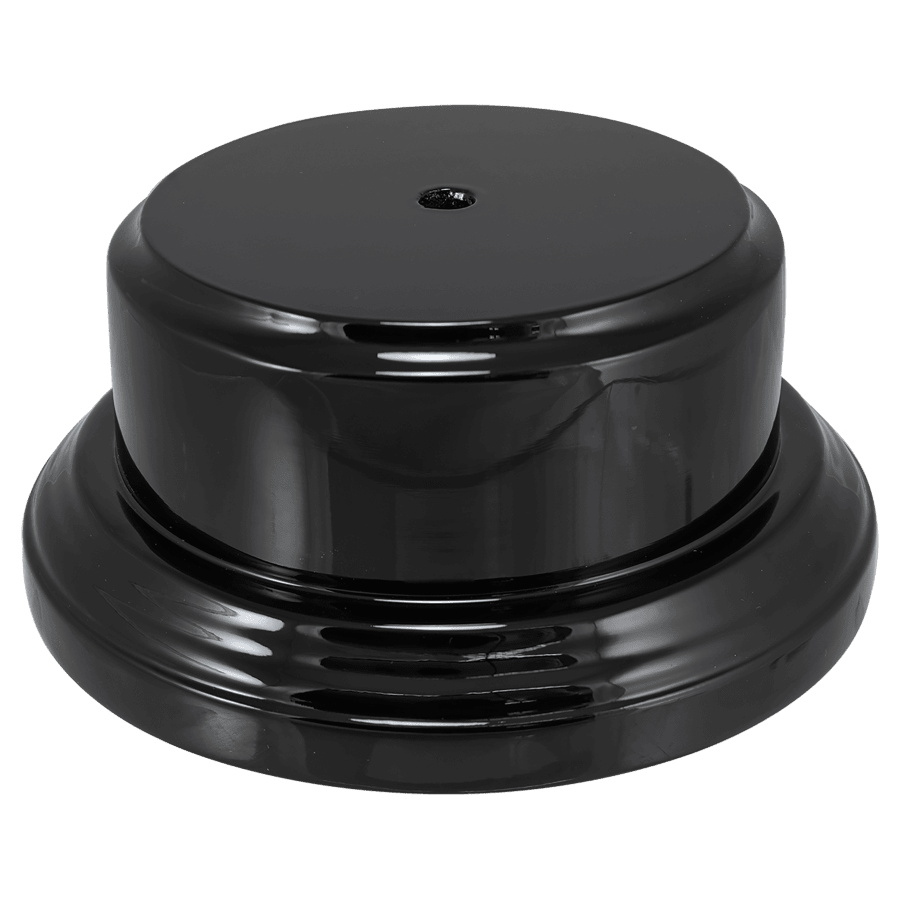 2-1/2X5 BLK PNO ROUND BAS