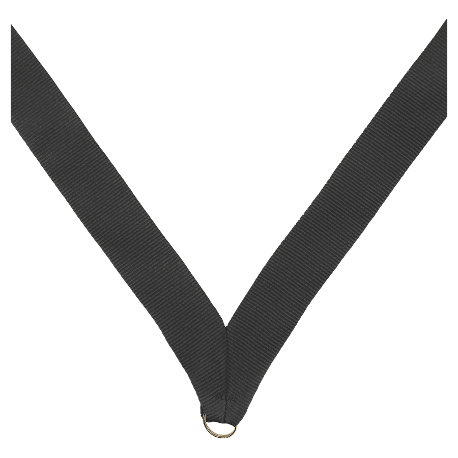 7/8X32 V-SEWN BLK RIBBON