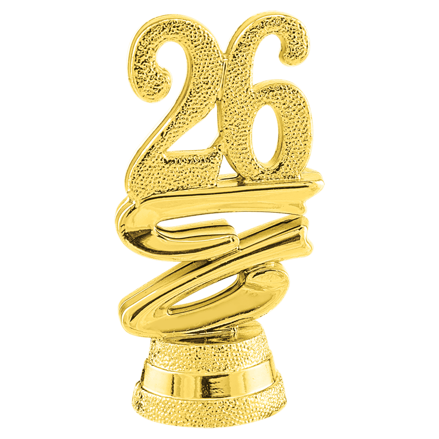 GLD 2″ “26” RIBBON TRIM