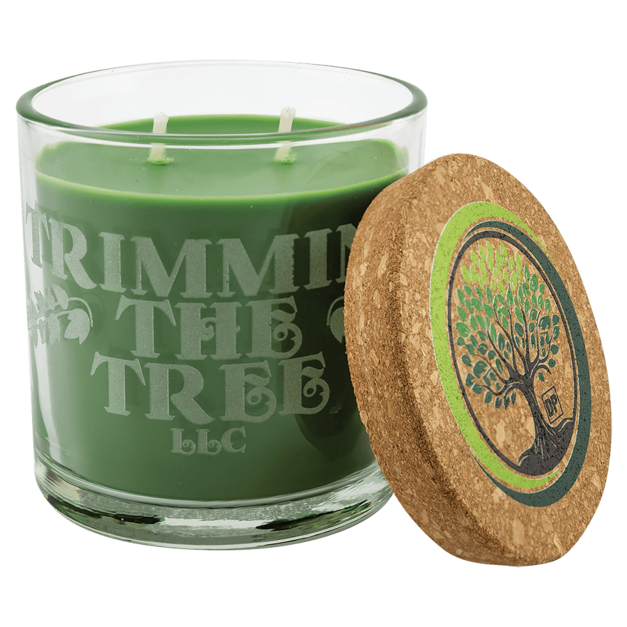 14 OZ TRIM THE TREE CANDL