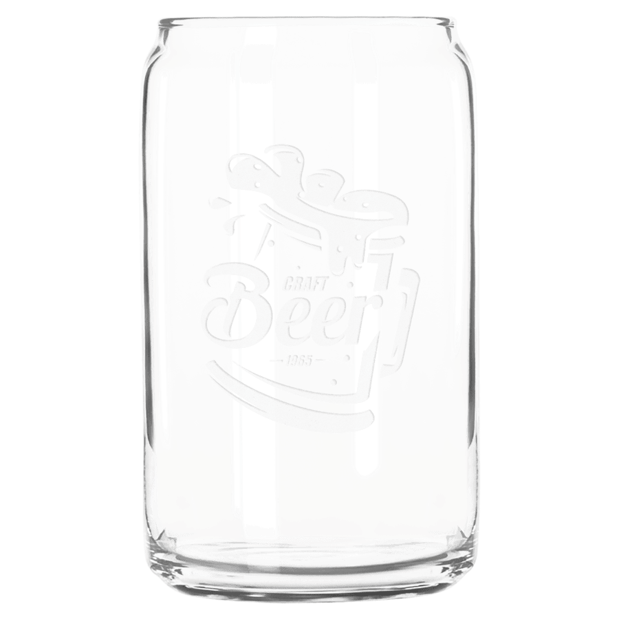 16 OZ BEER CAN GLASS