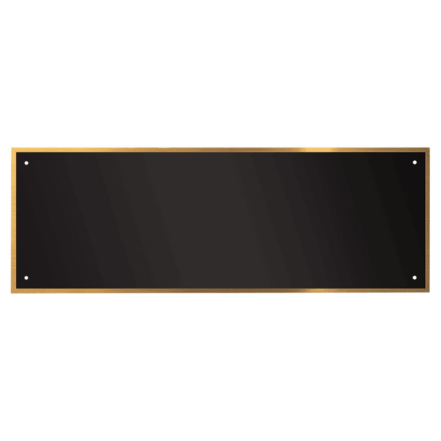 3.5X10.125 BLK BRSS PLATE
