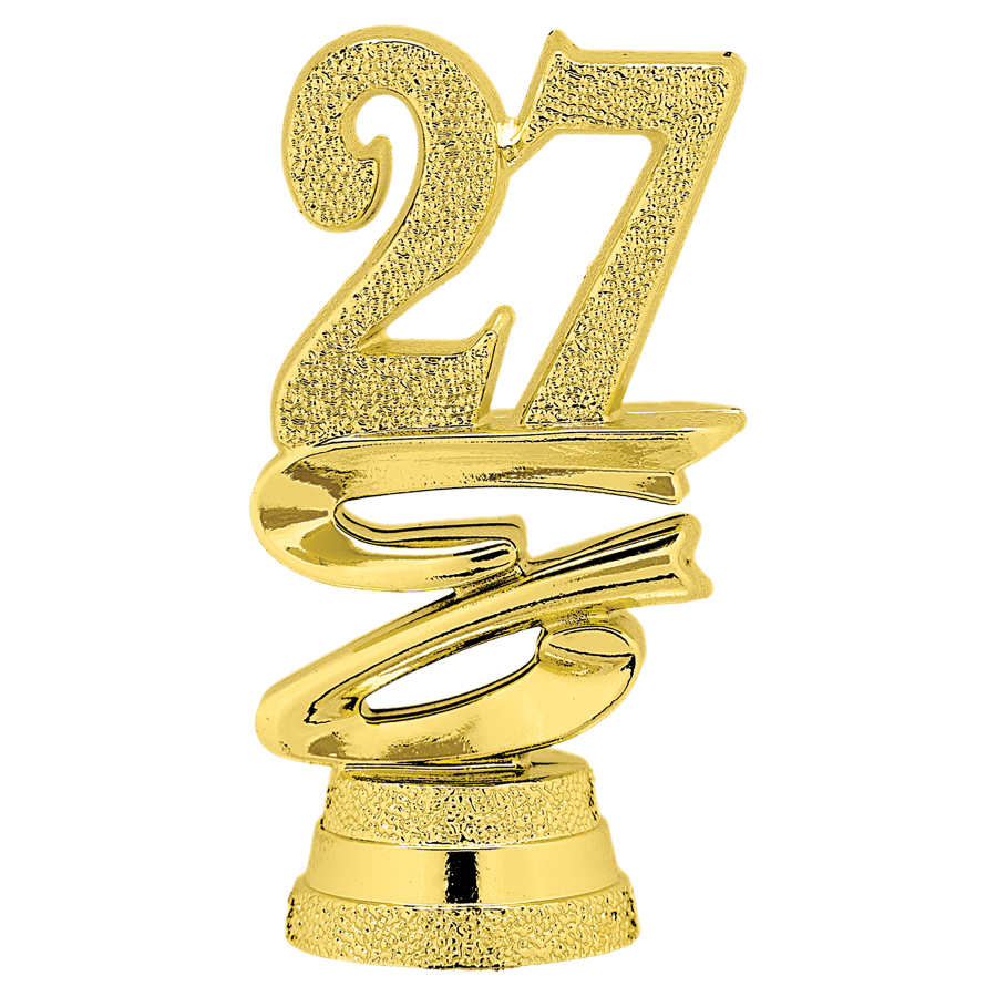 GLD 2″ “27” RIBBON TRIM