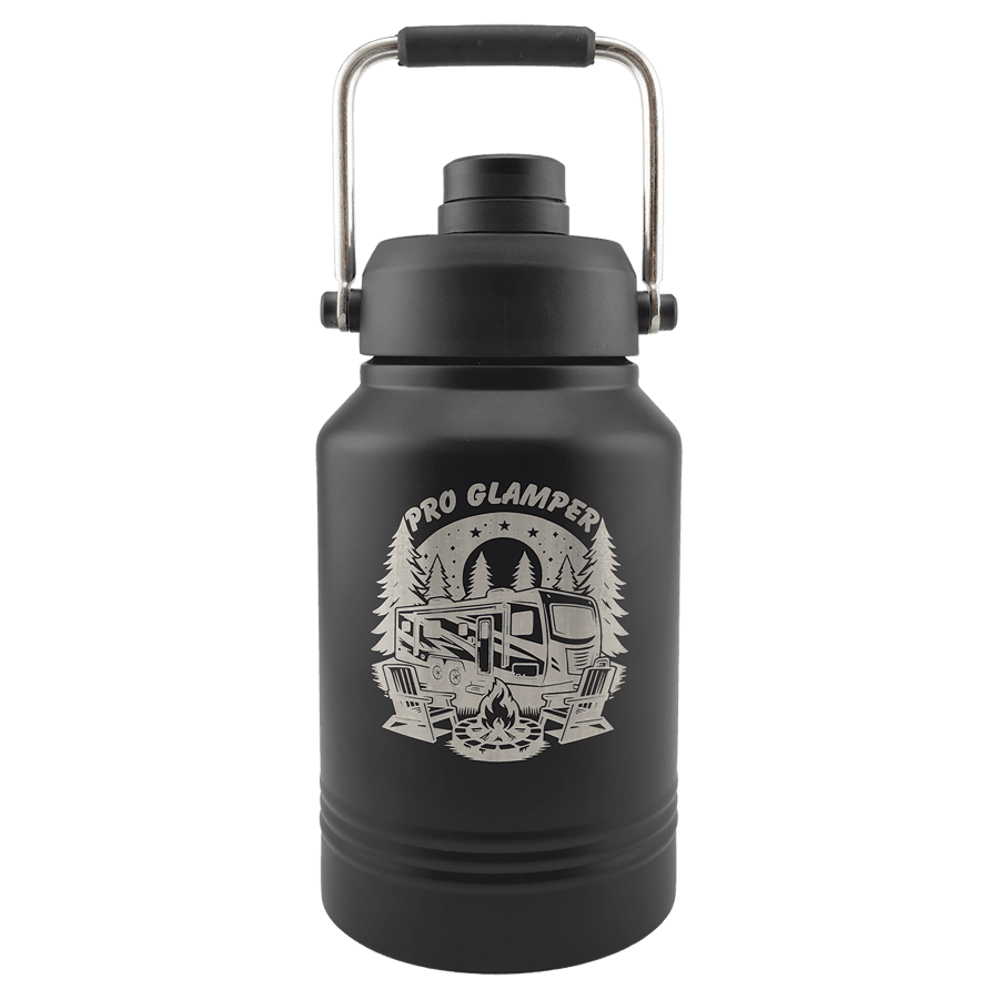 64 OZ BLACK JUG W/HANDLE
