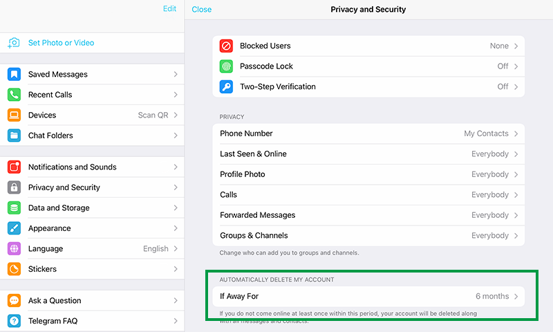 If Away For Settings If Away For Settings