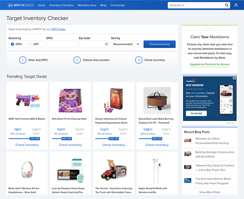 Brickseek Target Inventory Page Brickseek Target Inventory Page