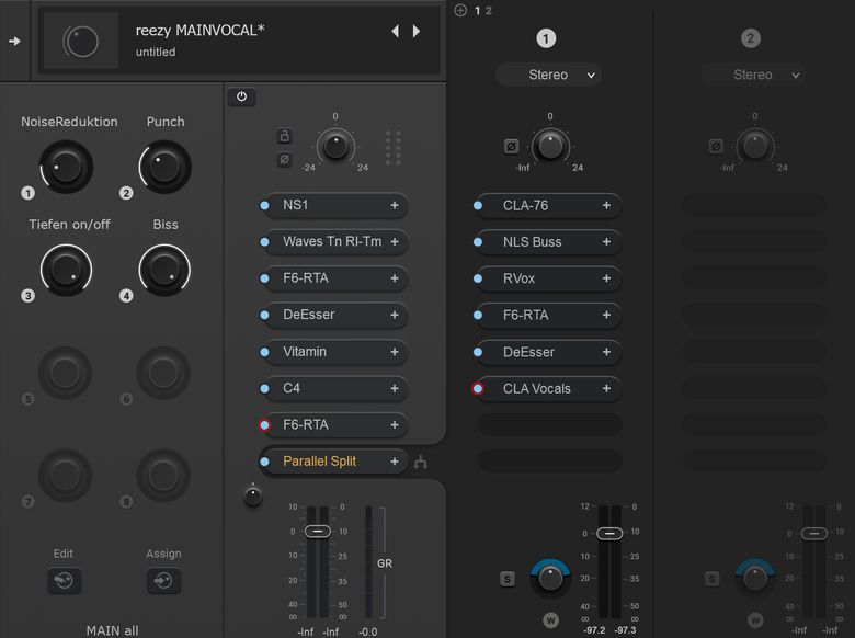 Waves StudioVerse Vocal Chain mit wenigen, gezielten Reglern