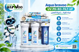 فلتر مياه أكوا برافو برو 9 مراحل RO + UV + UF + Alkaline