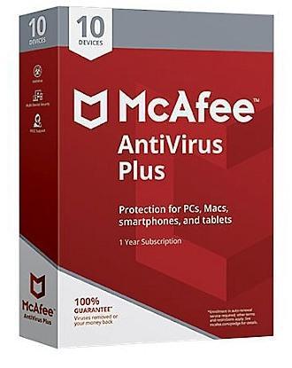 Buy Code for McAfee Antivirus Plus 10 Users 1 Year (Single ...