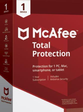 Mcafee Total Protection 1 PC 1 Year
