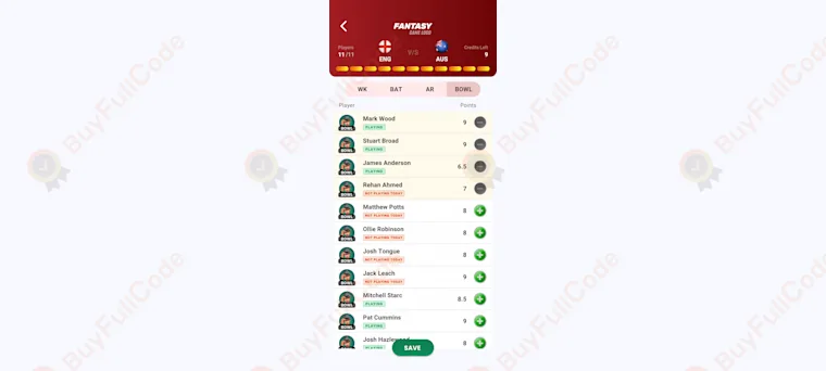 Fantasy cricket Game with Source Code | unity game source code for sell : BUYFULLCODE